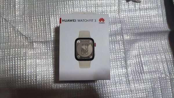 新品未開封 HUAWEI WATCH FIT 3 ムーンホワイト 別途カバー・ベルト付き