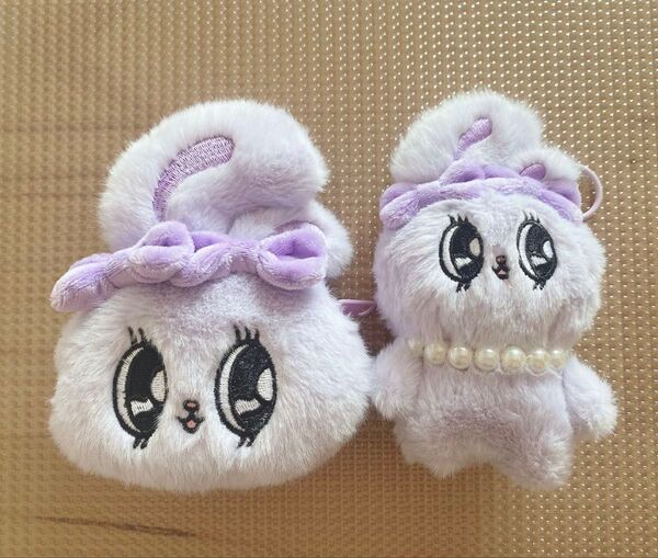 エスターバニー コインケース ぬいぐるみ パープル セット