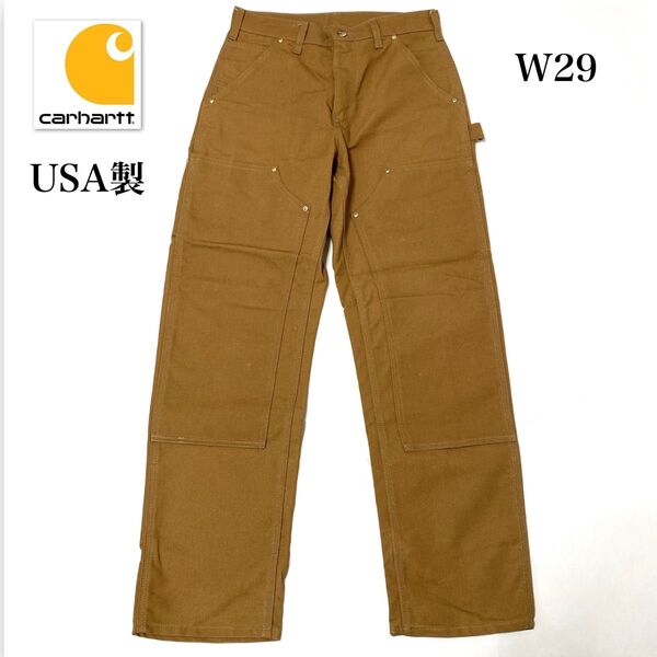 Carhartt DOUBLE KNEE B01 USA製 カーハート ダブルニー ブラウン ペインターパンツ w29