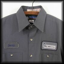 UniWeave Work Shirt CMC Steel Group ユニウィーブ ワークシャツ Sz M-LS No 1_画像1