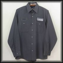 UniWeave Work Shirt CMC Steel Group ユニウィーブ ワークシャツ Sz M-LS No 1_画像2