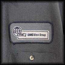 UniWeave Work Shirt CMC Steel Group ユニウィーブ ワークシャツ Sz M-LS No 1_画像10