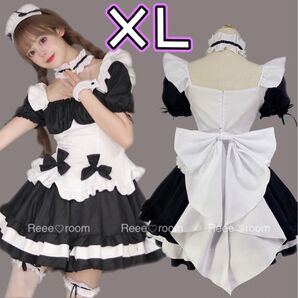 メイド服 セパレート 衣装 XLサイズ スカート イベント 萌え ロリィタ 量産型 地雷系 コスプレ ダンス コスチューム 白黒