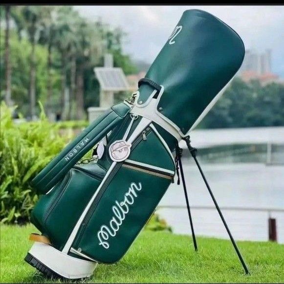 超人気☆Malbon Golf マルボン ゴルフ キャディバッググーリン