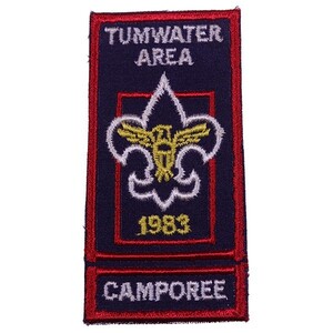 VE86 TUMWATER AREA CAMPOREE 1983 ボーイスカウト BSA ビンテージ ワッペン パッチ ロゴ エンブレム アメリカ 米国 USA 輸入雑貨