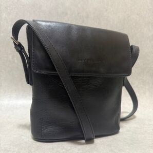 【Burberry】バーバリー 美品 ショルダーバッグ オールレザー ノバチェック 希少 斜め掛け クロスボディ