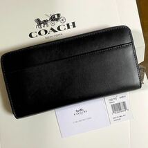 【新品!!】COACH コーチ スヌーピーコラボ ラウンドファスナー ウォレット 長財布 ブラック 可愛い ポップ 限定品 冬 クリスマス■_画像2