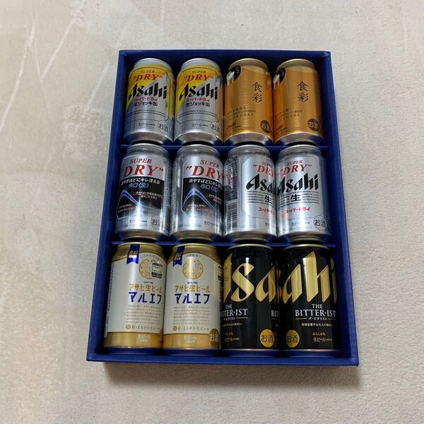 缶ビールセット アサヒスーパードライ アサヒ 生ビール Asahi AVF-3 12本 5種セット 350ml×8 340ml×4