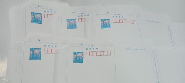 クーポンで半額 5枚 63円 ミニレター 郵便書簡 官製はがき 一部やまおり線で折り曲げて発送します