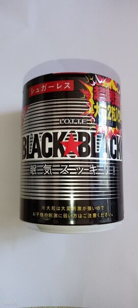 LOTTE ブラックブラックガム シュガーレスガム ロッテ ミントガム 超刺激大粒入り ロッテガム ボトルガム ブラックブラック