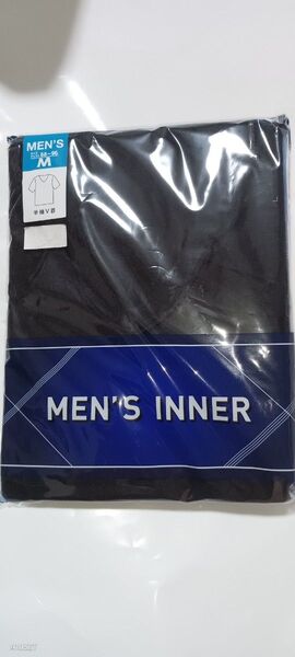 Mサイズ Vネック 黒 ブラック V首 半袖 Tシャツ アンダーシャツ 男性 紳士 下着 メンズ インナー シャツ 半袖シャツ