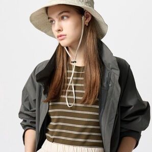 UVカットハットナイロン ナチュラル