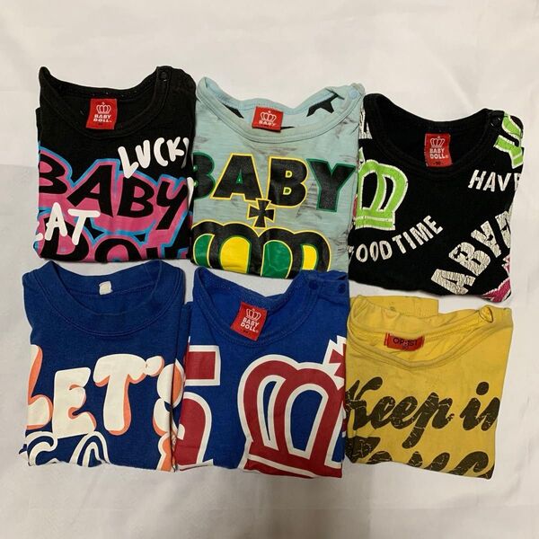 ◇最終価格! BABYDOLL 90サイズ 半袖ベビードールのシャツ4枚と他2枚 まとめ売り