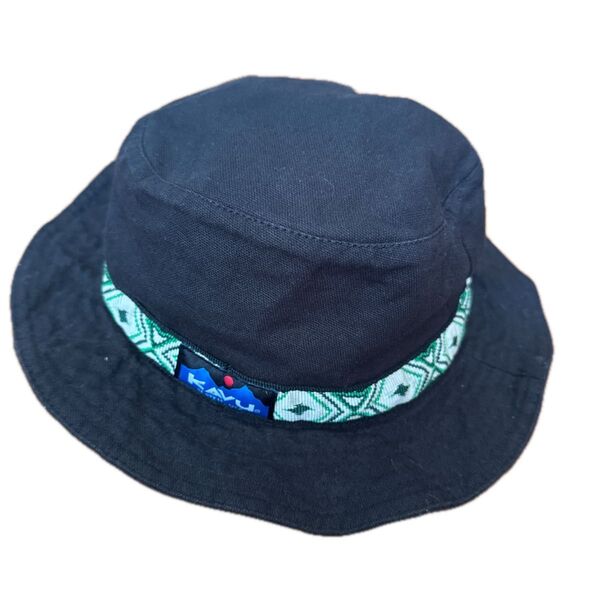 KAVU カブ アウトドア キャンプ ハット 未使用 ブラック トレッキングギア バケットハット 帽子 KAVU USA製 S