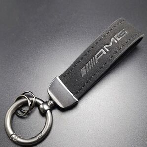 AMG メルセデスベンツ Mercedes Benz アルカンターラ スエード キーホルダー キーチェーン キーリング ブラックd