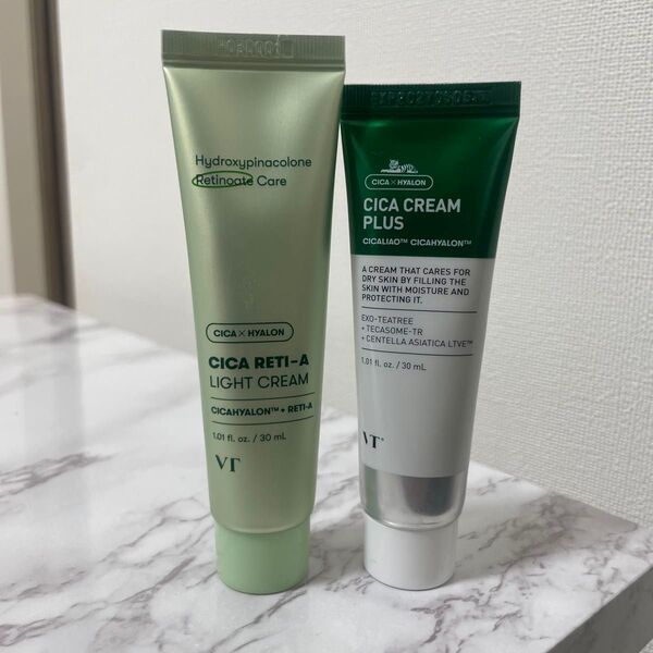 【VT】CICA レチノール クリーム 2点セット シカレチA 、シカクリームプラス リードルショットテスター付