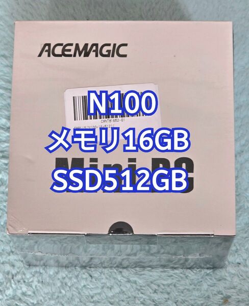 ACEMAGIC N100 メモリ16GB SSD512GB シルバー Windows11 ミニPC