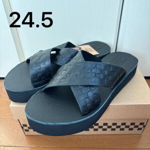 クロスストラップ メガ プラットフォーム 箱無し サンダル