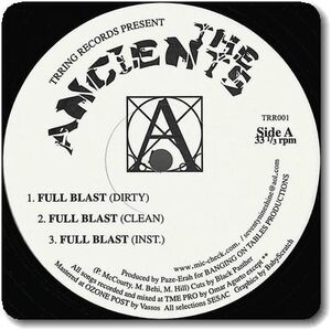 【●03】The Ancients/Full Blast/12''/NY2K/Off The Meter/Loer Velocity/Indelible MC's/J-Treds/El-P/Company Flow