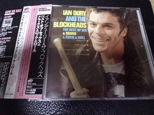 IAN DURY & THE BLOCKHEADS「THE BEST OF SEX & DRUGS & ROCK & ROLL」2007年日本盤帯付MSIG-0442イアン・デューリー