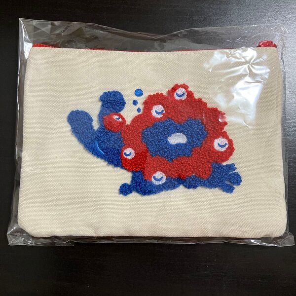 大阪関西万博 ミャクミャク ポーチ 刺繍ポーチ タオル地 キャンバス風 おやすみ EXPO2025 ③