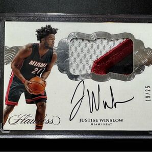 2016-17 Panini Flawless Justise Winslow patch autograph /25