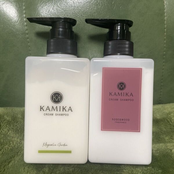KAMIKA カミカ 黒髪クリームシャンプー 2本 マグノリア&ローズウッド