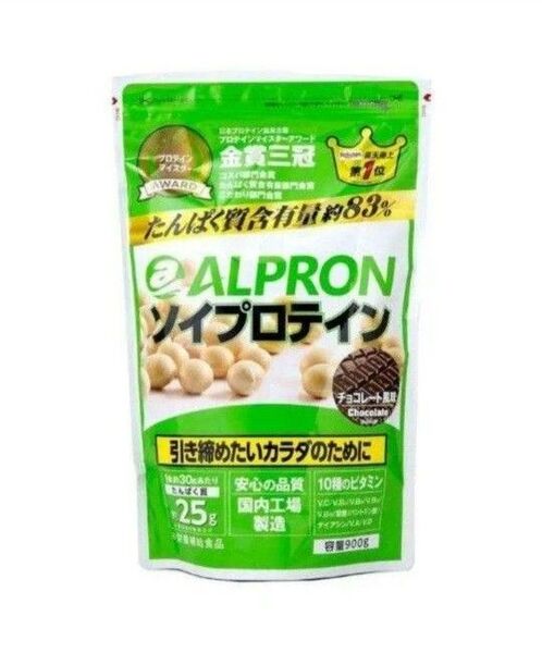 ALPRON ソイプロテイン チョコレート風味 900g アルプロン