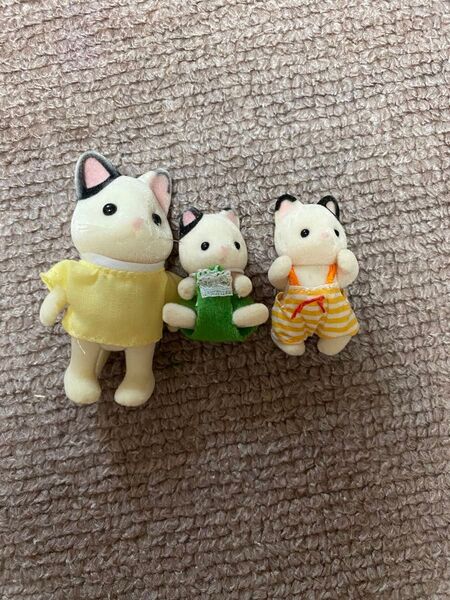 ぬいぐるみ シルバニアファミリー 猫 家族