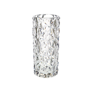 ポリカーボネート製　クリスタル　フラワーベース　φ14×H32.5cm 割れないガラス　割れない花瓶（073）