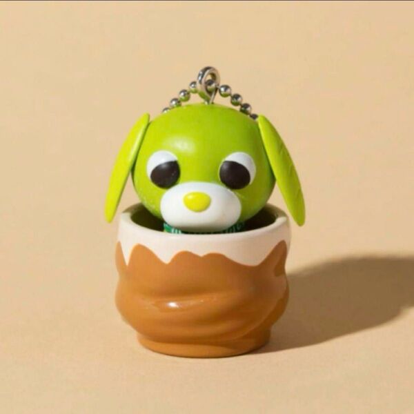 お茶犬 カップinフィギュアマスコット リョク