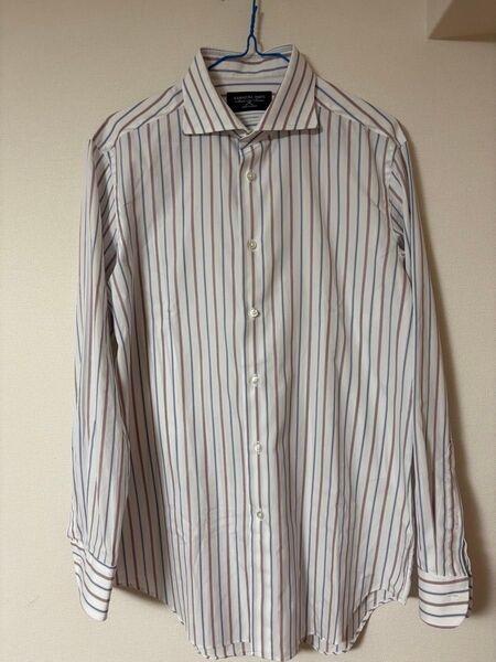 鎌倉シャツ ストライプ 長袖シャツ ドレスシャツ パターンオーダー シャツ ワイシャツ Maker's Shirt鎌倉