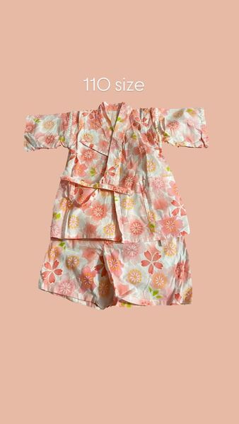 【110サイズ桜柄甚平】