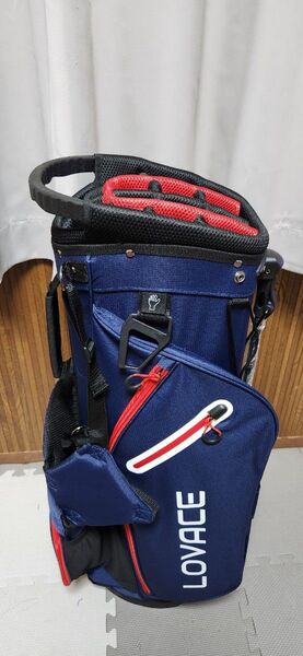 【新品未使用】14分割 LOVACE ネイビー キャディバッグ