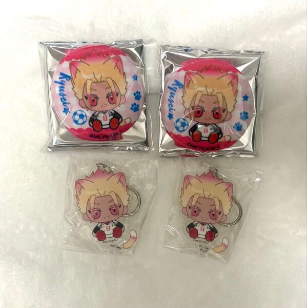ブルーロック たぴふわ缶バッジ アクリルキーホルダー 士道