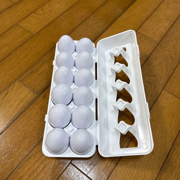 モンテッソーリ 知育玩具 マッチングエッグ 知育玩具 おもちゃ 白ケース パズル たまご 形合わせ