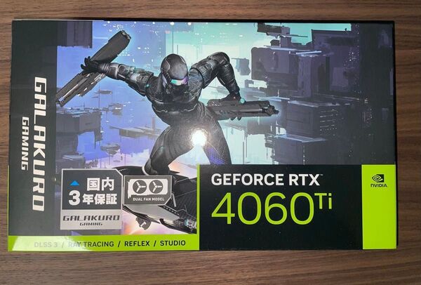 GG-RTX4060Ti-E8GB/OC/DF 玄人志向 GeForce RTX 4060 Ti NVIDIA