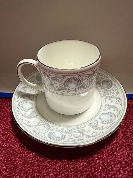 WEDGWOOD ウェッジウッド ドルフィンホワイト コーヒーカップ&ソーサー 6客