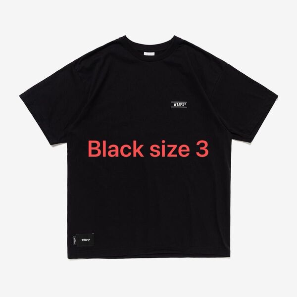 wtaps 25ss CONTAINING 02 / SS / COTTON black size 3