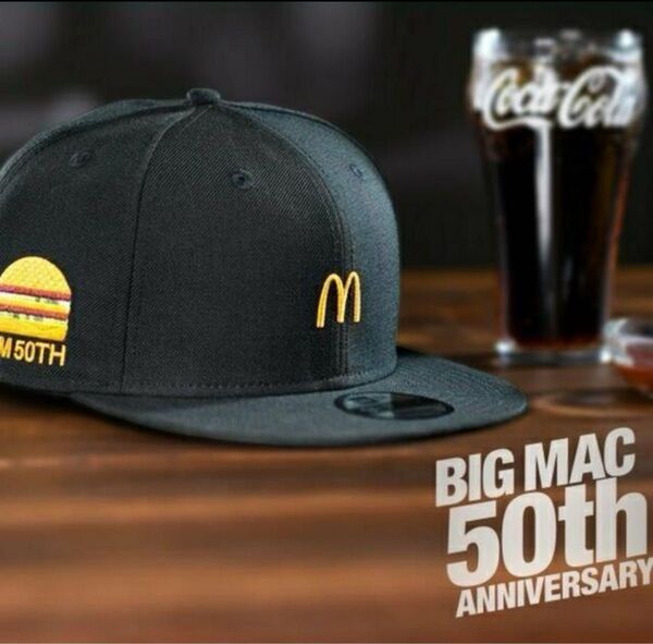NEW ERA マクドナルド ビックマック 50周年 1000個 数量限定 ニューエラ コラボ BICMAC 9FIFTY MLB