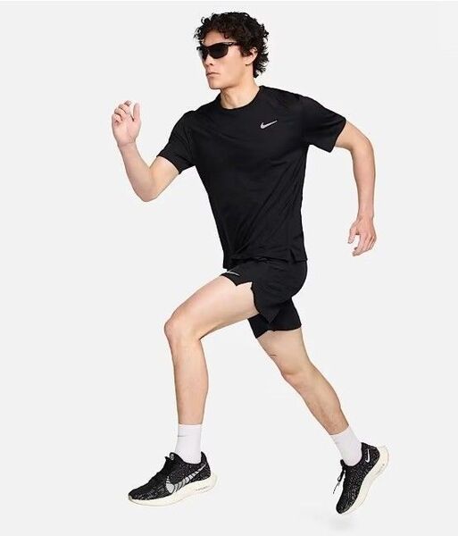 【新品】NIKE チャレンジャー メンズ インナー付 18cm丈 ランニング ショートパンツ M ブラック