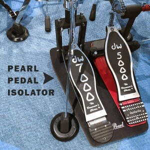 【電子ドラムの防振にオススメ！新製品10%OFF！！】PEARL / PEDAL ISOLATOR ペダル用防振マット （シングルペダル用）【新品】