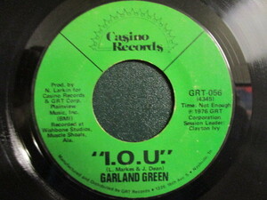 Garland Green ： I.O.U. 7'' / 45s ★ Mother Day Song お母さんへ / なかなか歌いません。語りです。最後にシャウト ☆ 