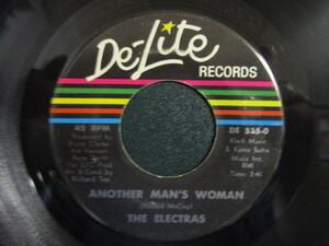 The Electras ： Another Man's Woman 7'' / 45s ★ Sweet Soul 甘茶ソウル / レディースグループ ☆ c/w Nothing In The World