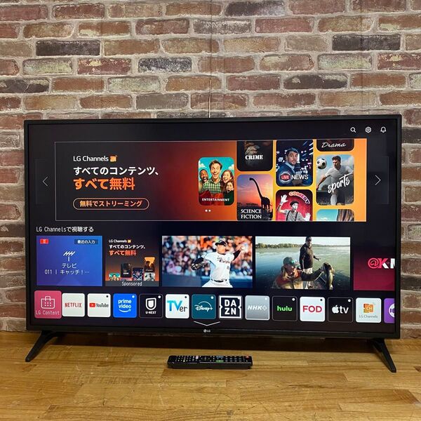 LG 49インチ 4Kチューナー内蔵 液晶テレビ 49UN7100PJA スマートテレビ ネット動画アプリ搭載 2021年製