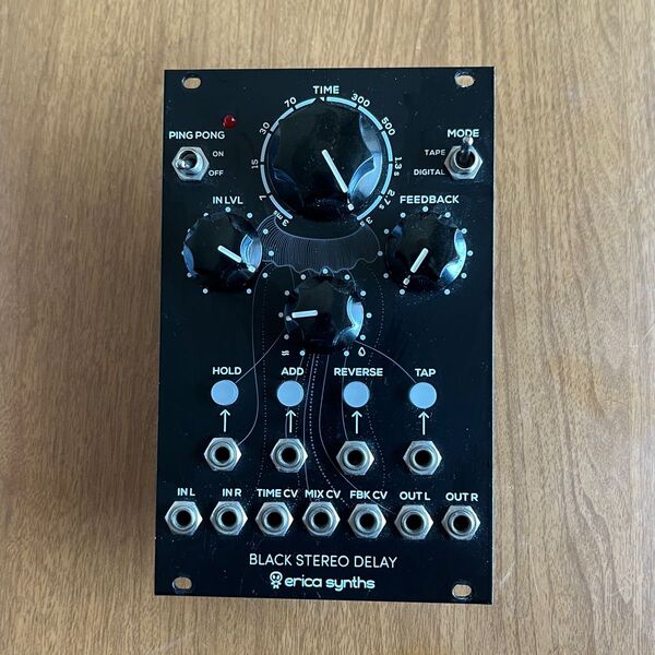 Erica Synths Black Stereo Delay ユーロラック モジュラーシンセ ディレイ DSP