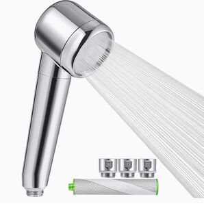 大特価 シャワーヘッド 塩素除去と増圧 高水圧 節水 水質浄化 極細水流