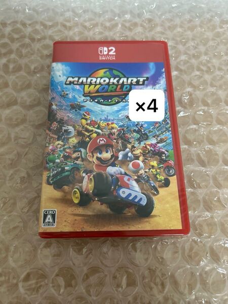 新品未開封マリオカートワールドSwitch2×4