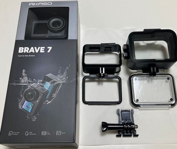 未開封 AKASO Brave 7 4K 60fps アクションカメラ おまけ付 アカソ