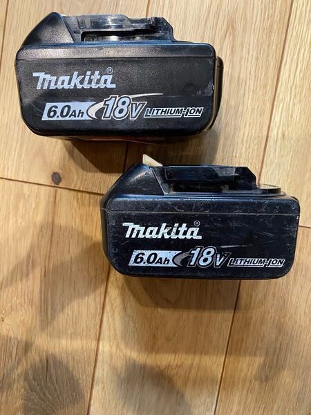 マキタ 18V バッテリー 6.0Ah 2個セット チェッカー表示あり